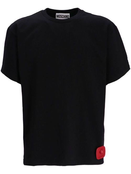 Security Tag cotton T-shirt - Black