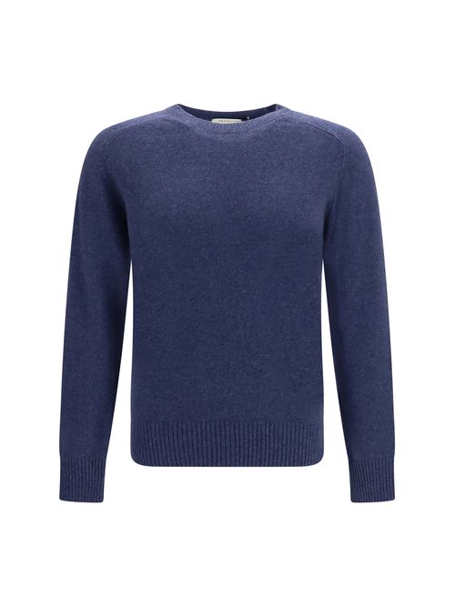 Cashmere Crewneck Sweater — Blue