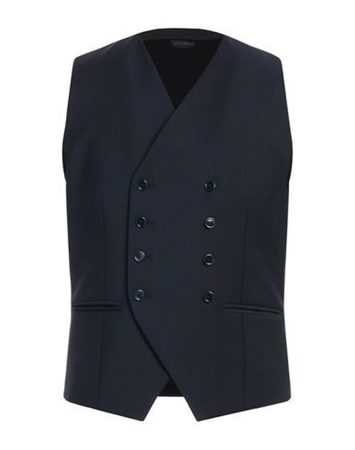 Man Tailored Vest Midnight blue Size 40 Wool, Polyester, Elastane