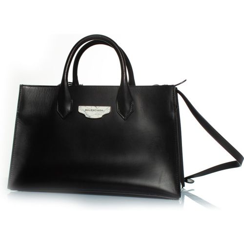 Balenciaga Pre-owned Womens Marble tote bag in black Leather - One