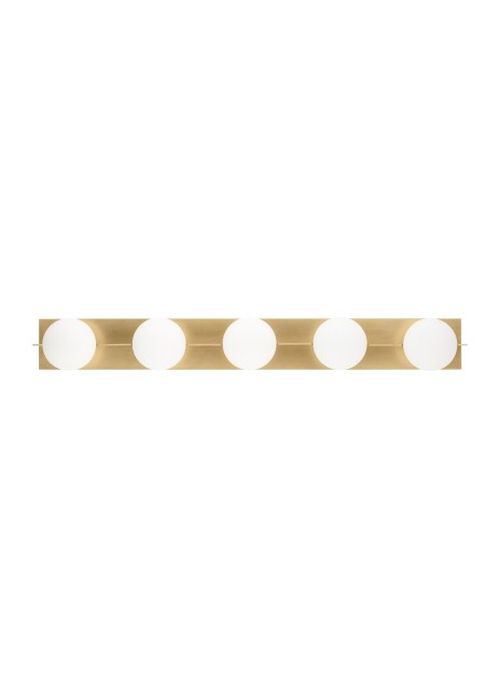 Natural Brass LED Bath Vanity from the Orbel Collection
