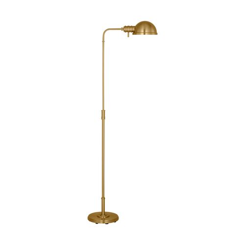 Burnished Brass One Light Floor Lamp from the Belmont Collection