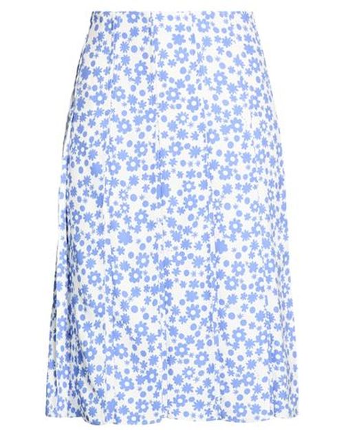 Woman Midi skirt Slate blue Size 10 Viscose