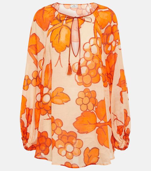 Etro Printed ramie tunic