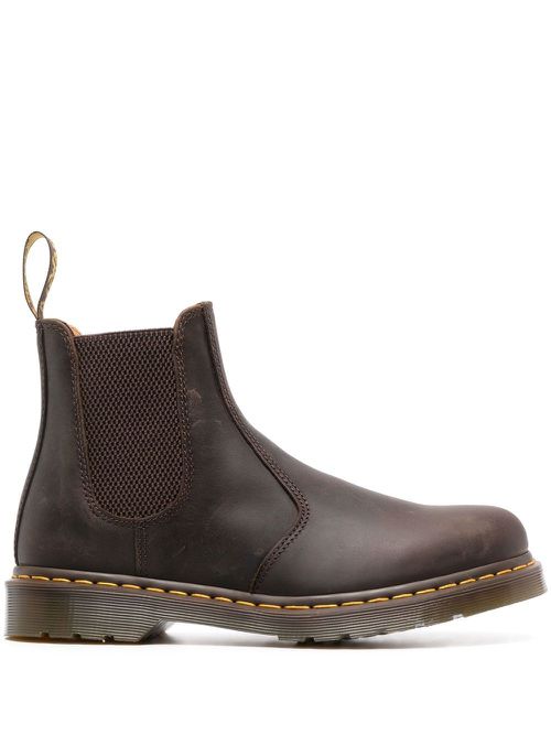 Leather ankle boots - Brown