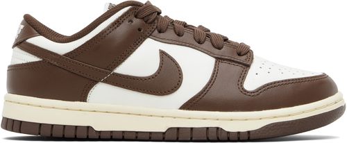 Off-White & Brown Dunk Low Sneakers