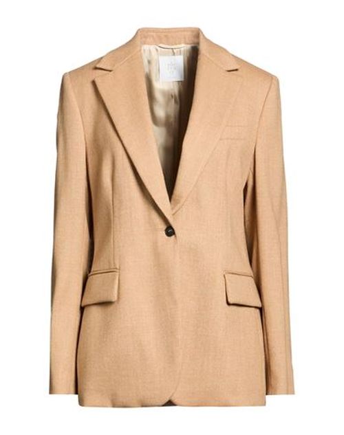 Woman Blazer Camel Size 6 Wool, Metallic fiber, Polyamide