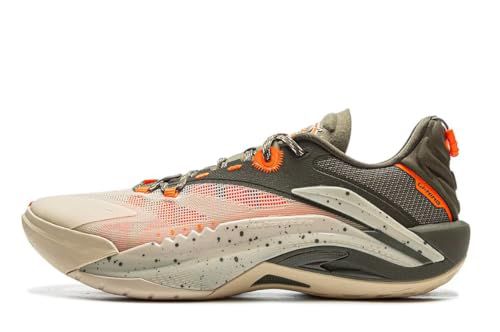 LI-NING BAD5 Sniper I Super Men Professional Basketball Shoes Lightweight High Rebound Basketball Outdoor Sneakers Gray US