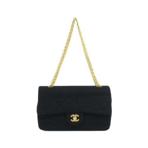 Chanel Black Canvas Shoulder Bag Pre-Owned