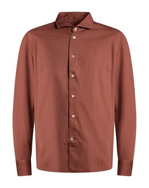 Man Shirt Light brown Size 16 Cotton