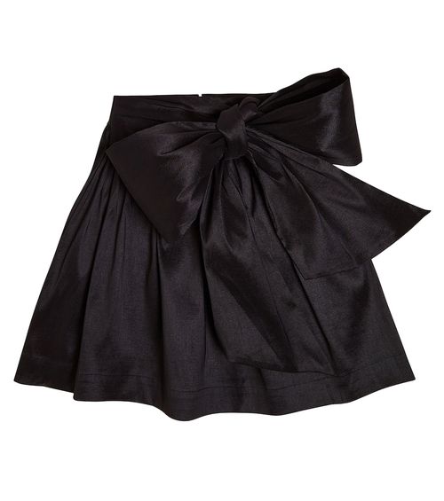 Caroline Bosmans Floral-appliqué bow-detail dress