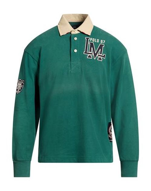Man Polo shirt Dark green Size XXL Cotton