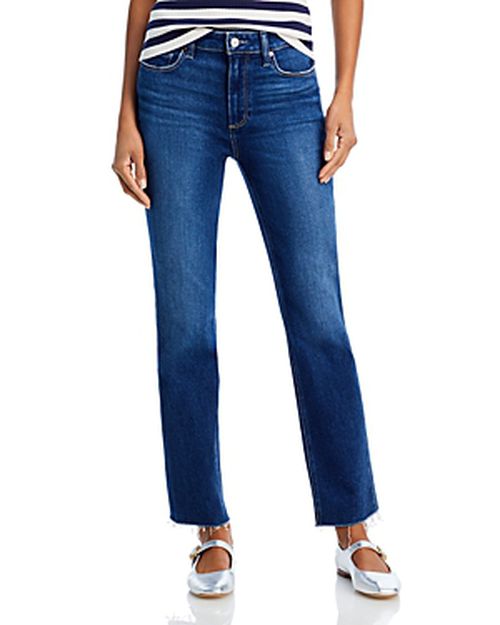 Cindy High Rise Slim Straight Ankle Jeans in Foreign Film