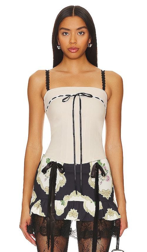 Zemeta Cut The Cake Corset in Beige.  XS. Also in