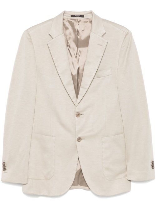 Single-breasted blazer - Neutrals