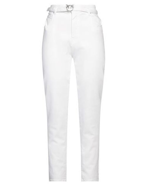 Woman Jeans White Size 28 Cotton, Viscose, Lyocell, Elastomultiester, Elastane