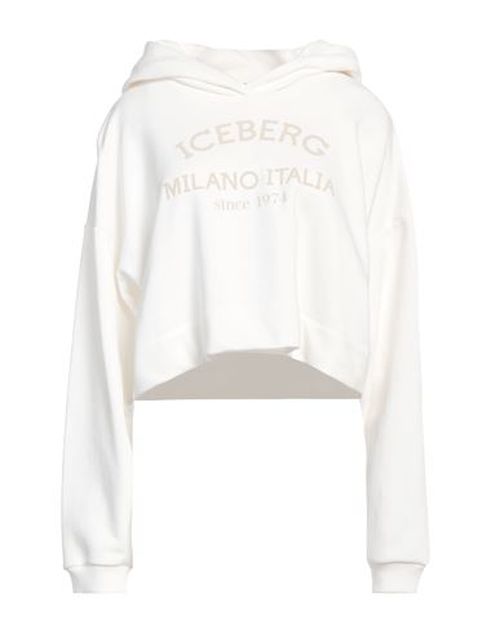 Iceberg Woman Sweatshirt White Size S Cotton, Polyester