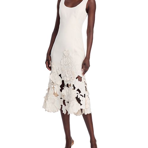 Leo Lin | Rayna Applique Floral Bustier Maxi Dress | Realry