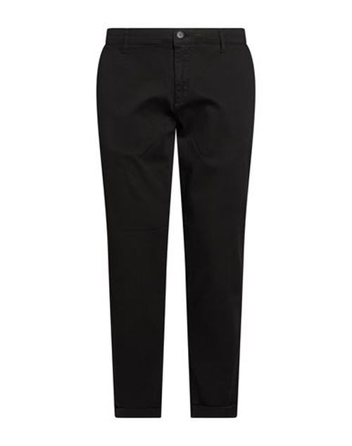Man Pants Black Size 28 Cotton, Elastane