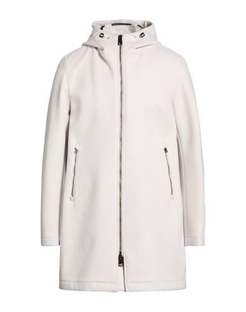 Resort Man Coat Light grey Size 42 Wool, Cashmere