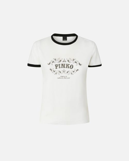 T-shirt with logo print - L