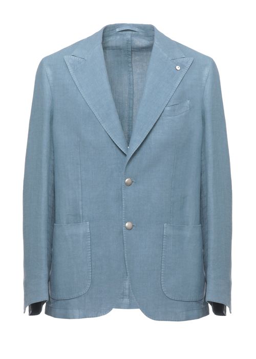 Light Blue Peak Lapel Blazer