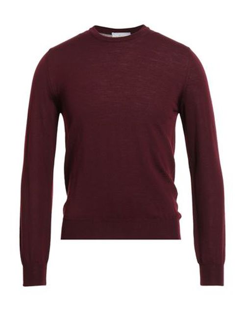 Man Sweater Burgundy Size 36 Virgin Wool