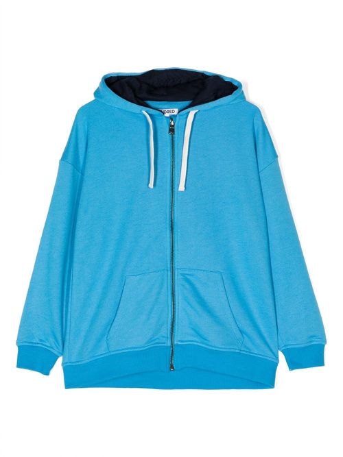 Drawstring hood jacket - Blue