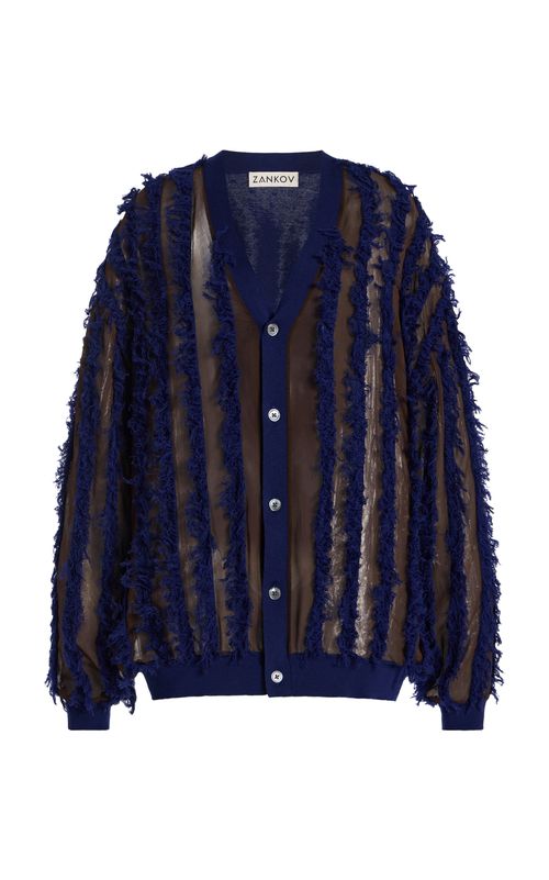 Oscar Sheer Wool-Silk Sweater