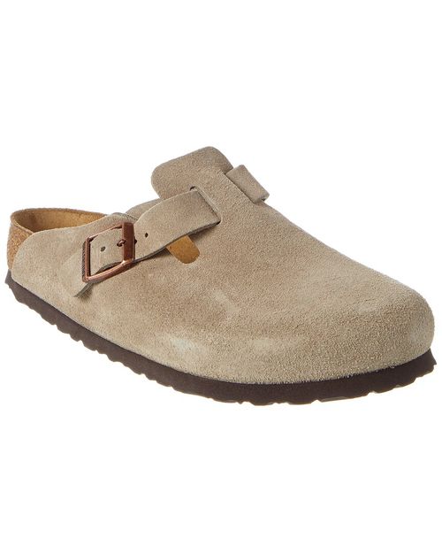 Women's Boston Soft Footbed Suede Leather Clog