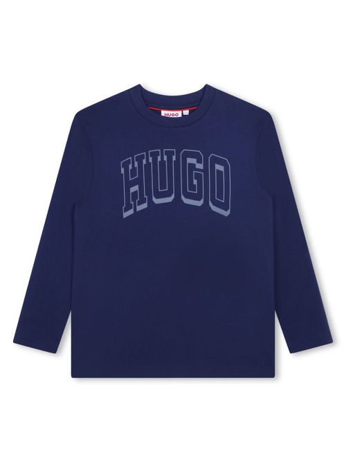Logo-print cotton T-shirt - Blue