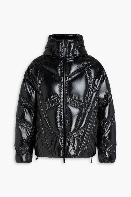 Bahianinha coated quilted shell down jacket - Black - 1