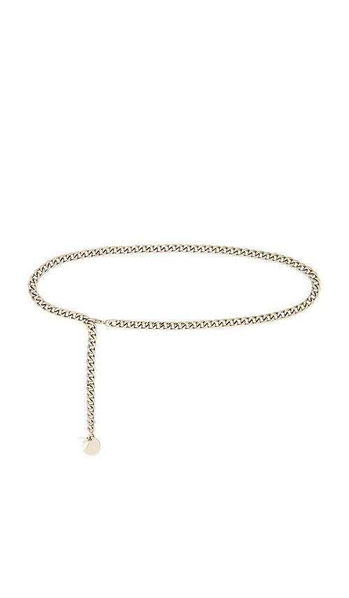 Lovestrength Everywhere Chain Belt in Metallic Silver