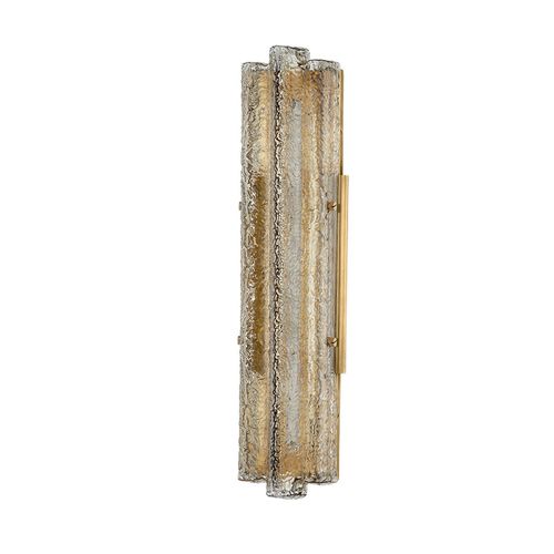 Vintage Brass LED Wall Sconce from the Carnelian Collection