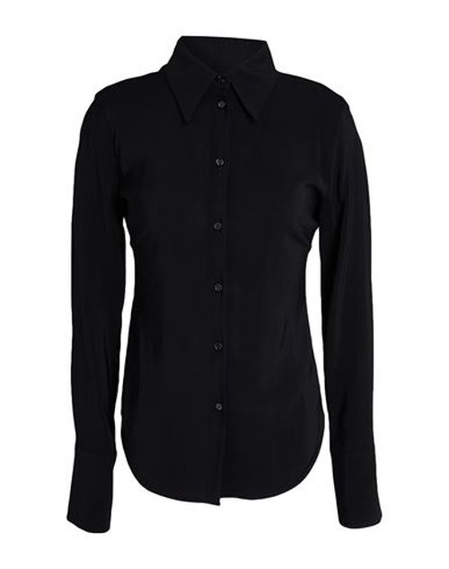 Woman Shirt Black Size 8 Viscose, Elastane