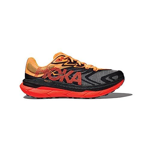HOKA Tecton X 2 Man Trail Running Shoes Grey Orange