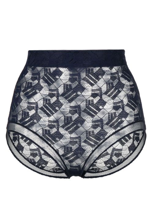 Calme high-waisted briefs - Blue