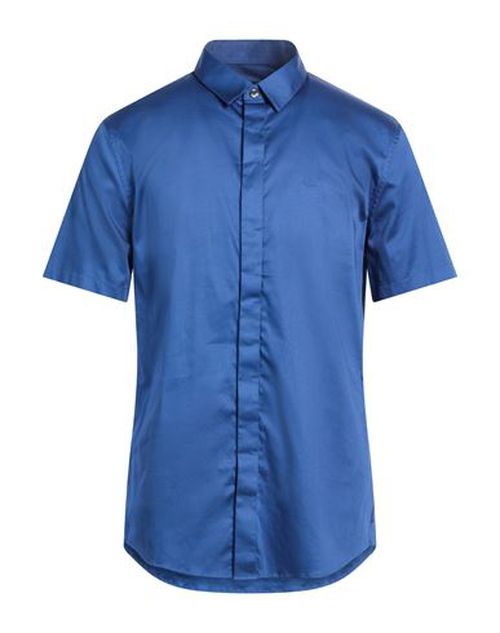 Man Shirt Bright blue Size XS Cotton, Elastane