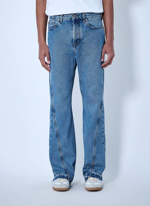Straight-leg Denim Jeans