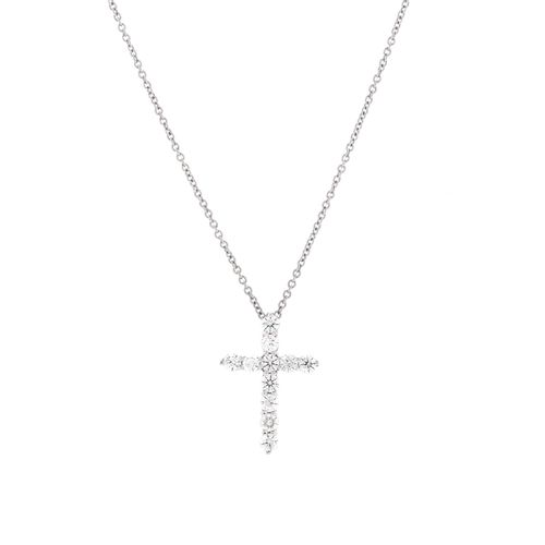 Tiffany Cross Pendant Necklace