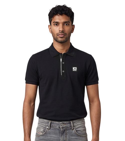 Black Shirt Collar Polo