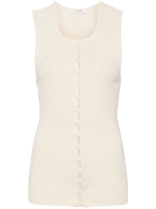 Sleeveless cardigan - Neutrals