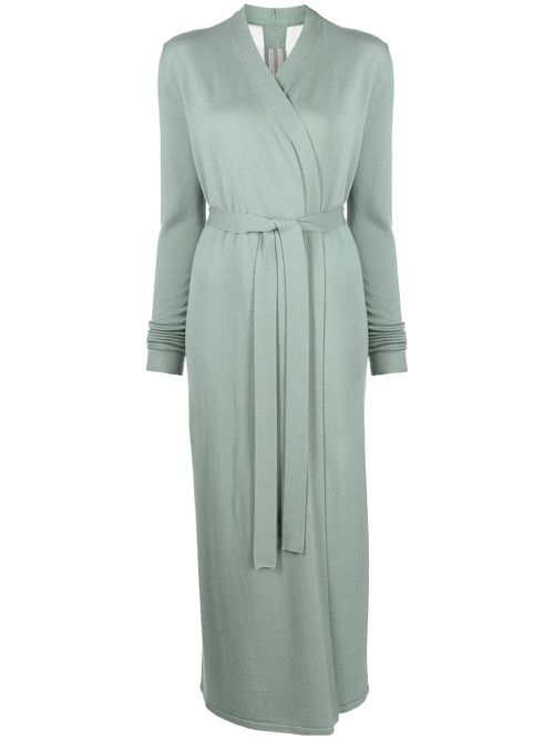 Bathrobe wool cardi-coat - Green