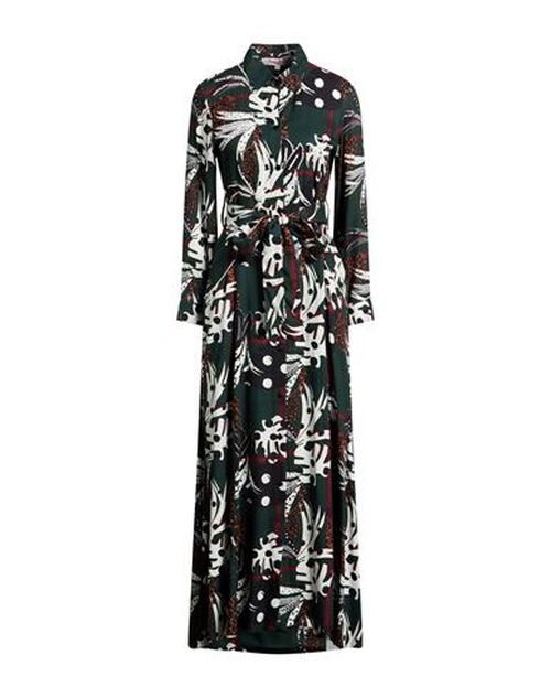 Woman Maxi dress Dark green Size M Viscose