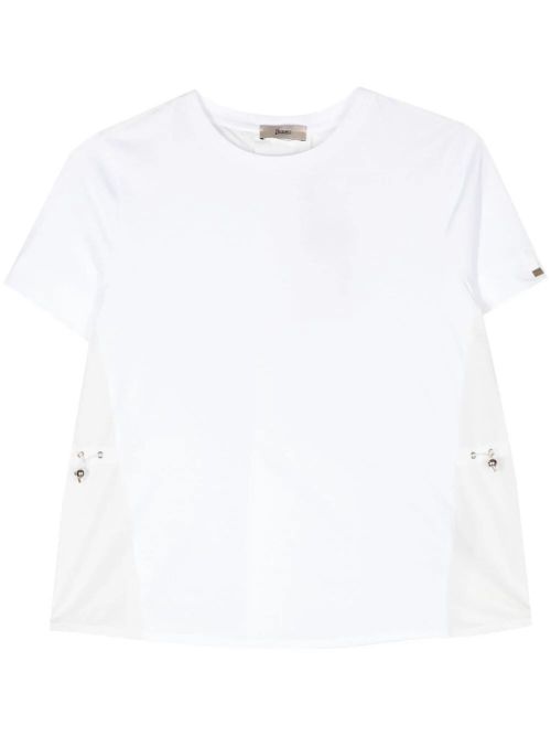Cotton Jersey And New Techno Taffeta T-Shirt