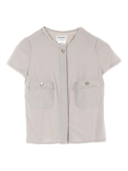 1986-1988 tweed blouse - Grey