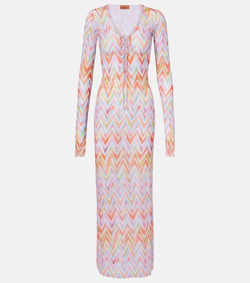 Chevron tulle beach dress