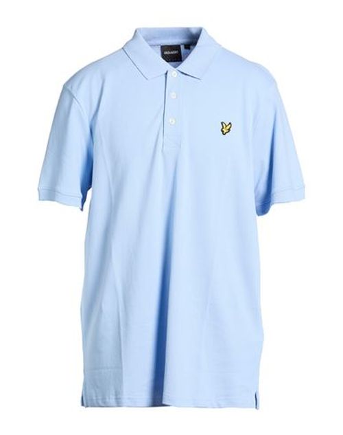 Man Polo shirt Sky blue Size S Organic cotton, Elastane