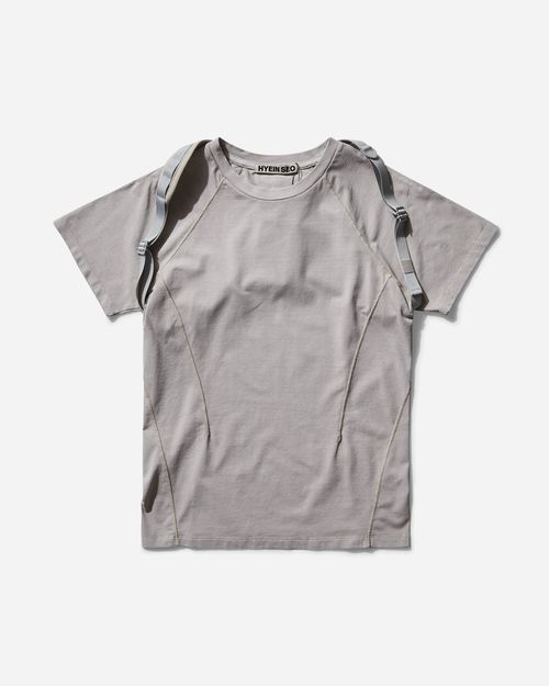 Women s Dyed T-Shirt with Backstrap Sand Grey