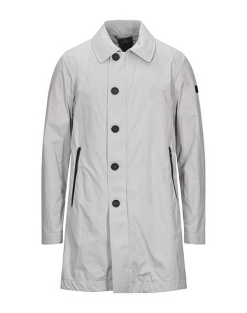 Man Overcoat & Trench Coat Light grey Size L Polyester, Polyamide